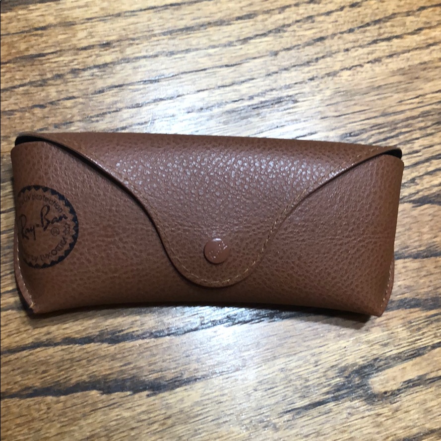 Ray-Ban Brown Leather Sunglasses Case